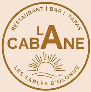 Logo de La Cabane, restaurant, bar et tapas, partenaire Enigmania aux Sables d'Olonne